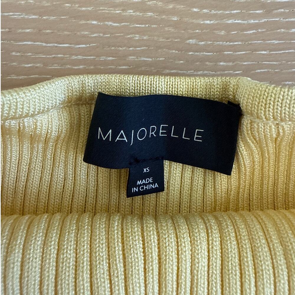 Majorelle Mini Dress Strapless Alivia Size XS Baby Yellow - Picture 2 of 4
